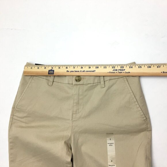 NEW Tommy Hilfiger Pants Khaki Tan Hampton Slim Chinos Stretch size 2 length 28" - Picture 7 of 11